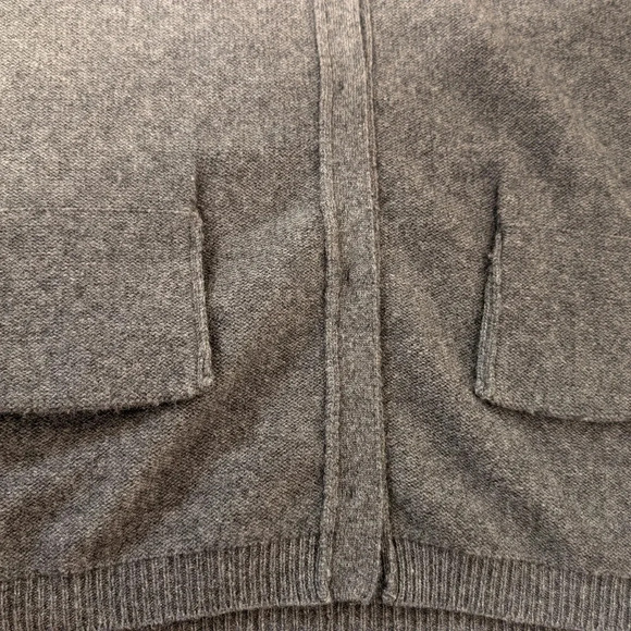 WYSE  LONDON Grey 30% Cashmere 70% Wool V Neck  Gold Sequined Sweater Size S/M - Picture 13 of 14